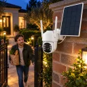 Фото 5 — Wi-Fi камера видеонаблюдения с солнечной панелью, PTZ, 822X, Белый / Вайфай камера / Видеокамера для дома / Камера наблюдения
