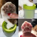 Фото 6 — Лапомойка для собак Soft gentle, (11,5х9,4см), Зелёный / Маленький силиконовый стакан для мытья лап
