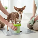 Фото 5 — Лапомойка для собак 15х11х6,5 см, Большая Lapomover Soft Gentle bol, Зеленая / Силиконовая мойка для лап / Лапомойка силиконовая