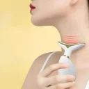 Фото 6 — Лифтинг массажер для лица и шеи Face Lifter, Белый / Микротоковый массажер для шеи и лица с импульсным светом