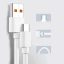 Фото 5 — Сетевое зарядное устройство с кабелем (1м) USB-TYPE C, 67W, Белый D6000 / Адаптер с быстрой зарядкой / Зарядка для телефона