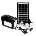 Фото 2 — Многофункциональный LED фонарь GDLite GD-3 с солнечной панелью, функцией повербанк, 3 лампочки