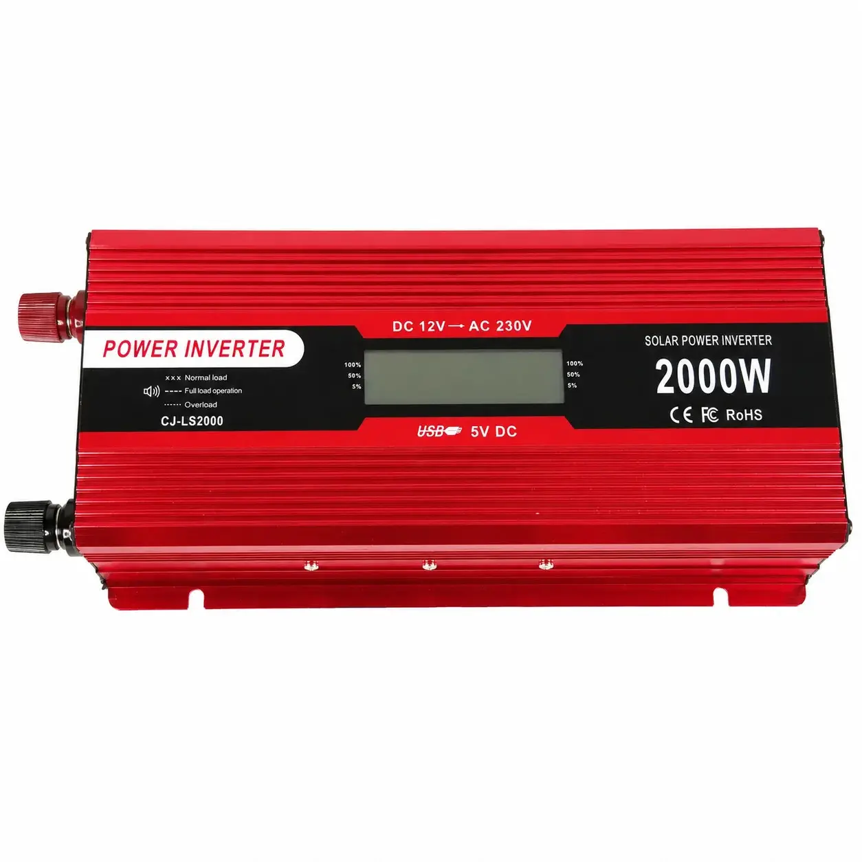Інвертор 5 CORE 2000W 12V LCD • Перетворювач напруги 5 CORE 2000W 12V-220V Digital з робочою потужністю 1000 Вт і дисплеєм