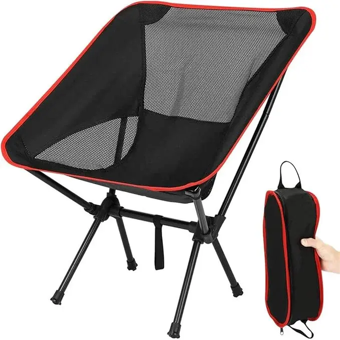 Розкладний компактний стілець KingCamp 56×60.5×65.5 см червоний