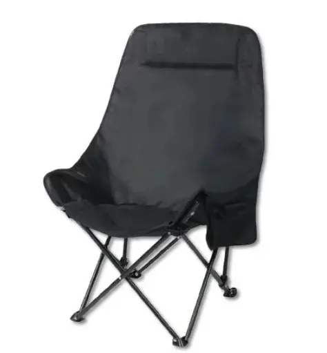 Складний туристичний стілець MA560black 45×93×58 см чорний до 100 кг