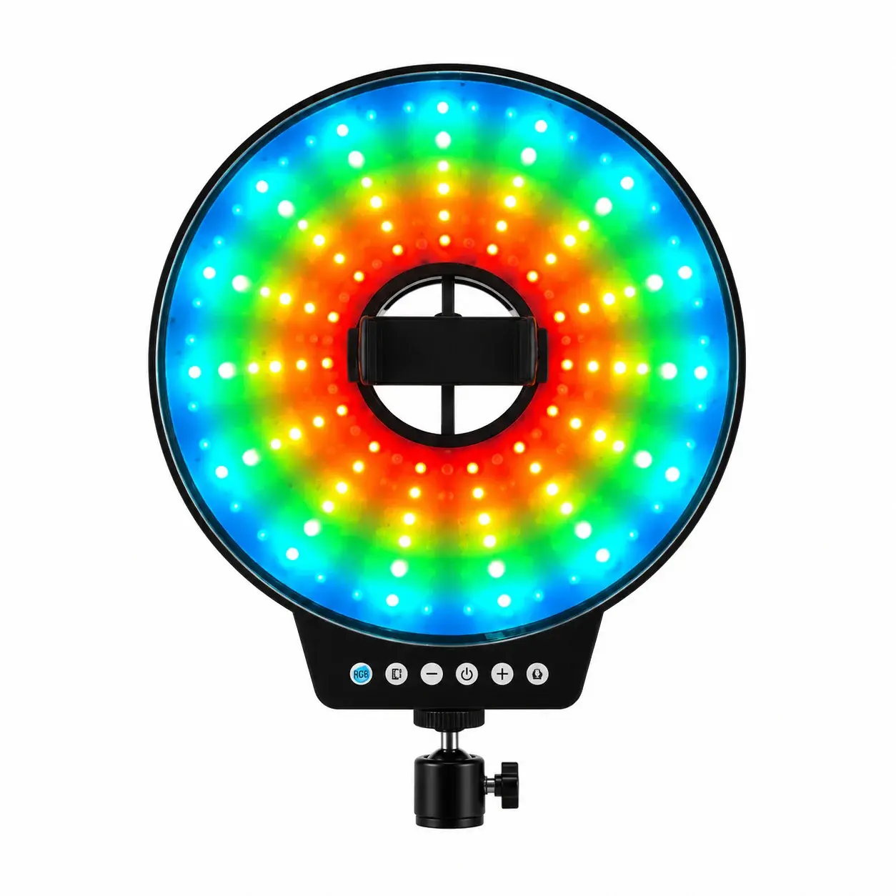 Светодиодная LED лампа MJ-451 / Светодиодная LED лампа для селфи / Кольцевая лампа RGB 45 см с USB подключением