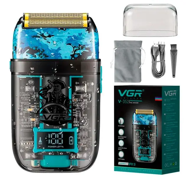Тример для волосся VGR V-352 • Акумуляторна машинка для стрижки Hair Clippers V-352, шейвер для бороди, вусів та окантовки