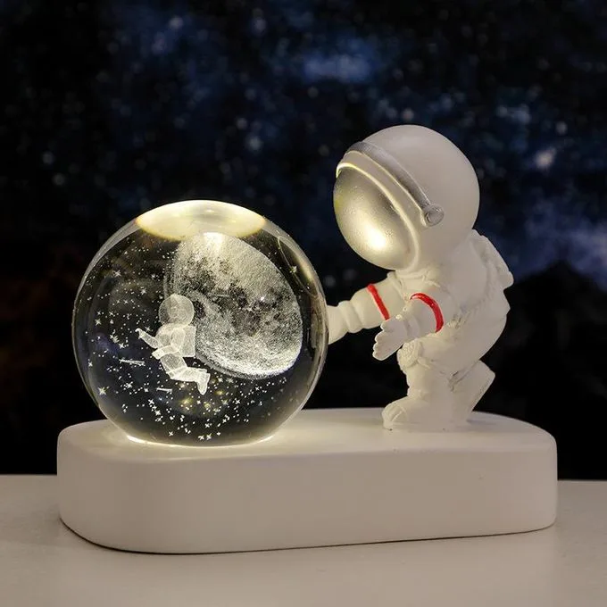 Нічник 3D кришталевий Астронавт