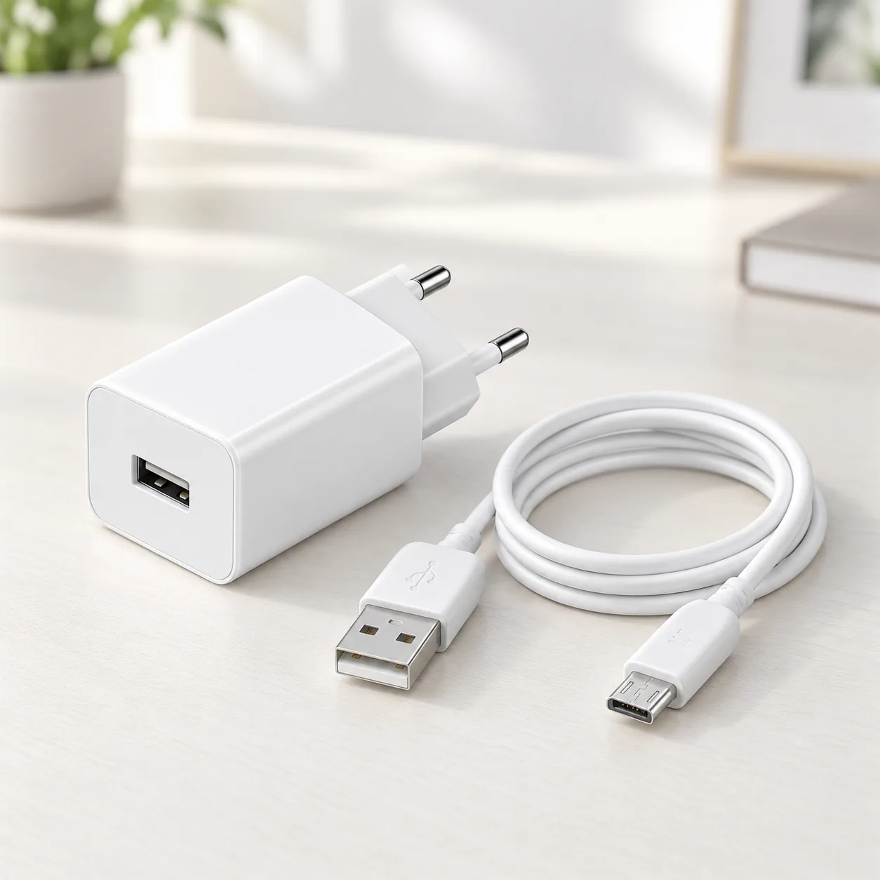 Адаптер BA110A Lemi single port charger set Micro / Мережевий зарядний пристрій BOROFONE / Блок живлення USB-A – Micro-USB