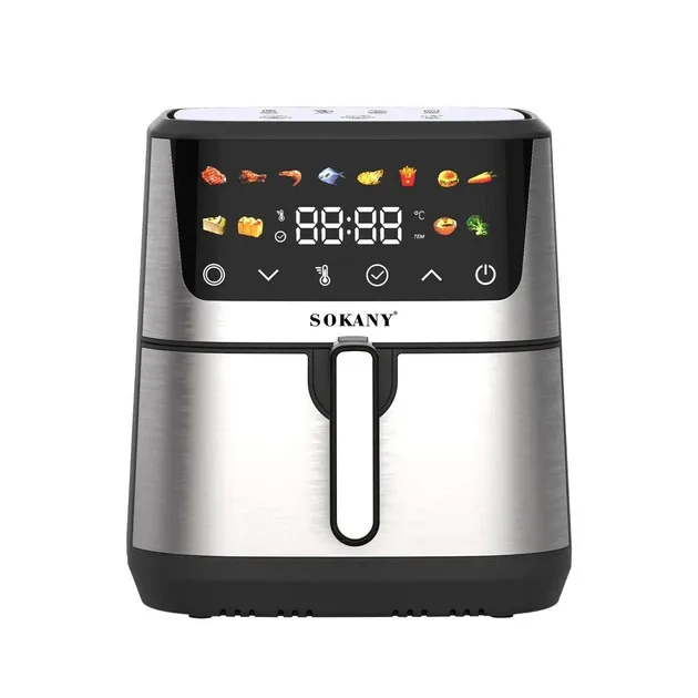 Аерофритниця електрична Sokany SK-10066, без олії, таймер, 9.5 л, 2400 Вт
