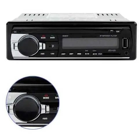 Автомагнитола JSD-520BT 1 DIN, AUX + радио + Bluetooth