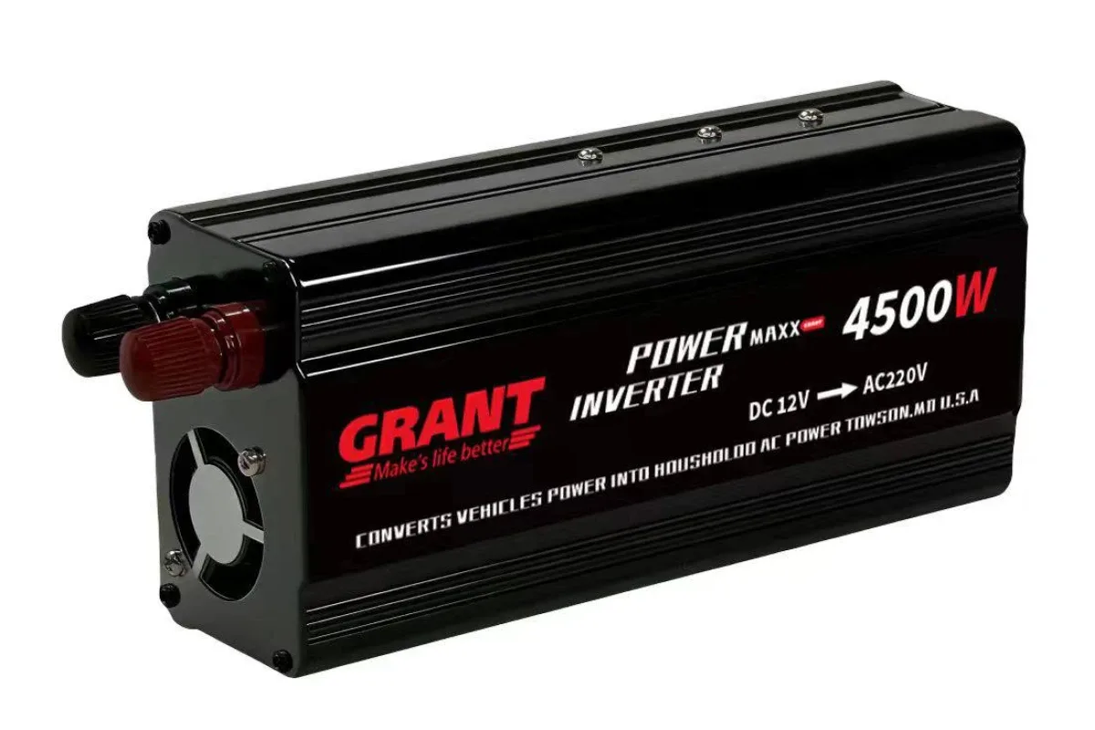 Інвертор автомобільний GRANT Power Maxx 4500W (12V → 220V)