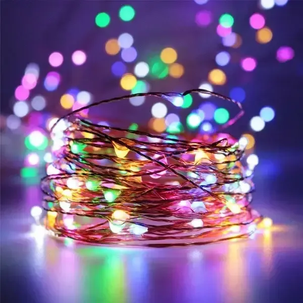 Гірлянда-нитка Роса USB, 50 м, 500 LED, MULTI