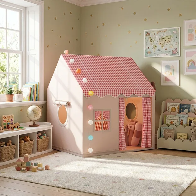 Дитячий ігровий намет-будиночок Home, рожевий