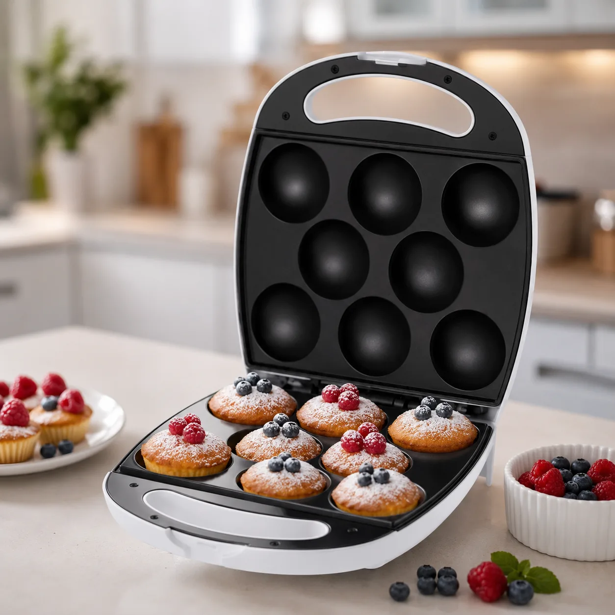 Електрична кексниця RAF R.2510, 1400 Вт, на 8 порцій, форма для випікання Cake Maker