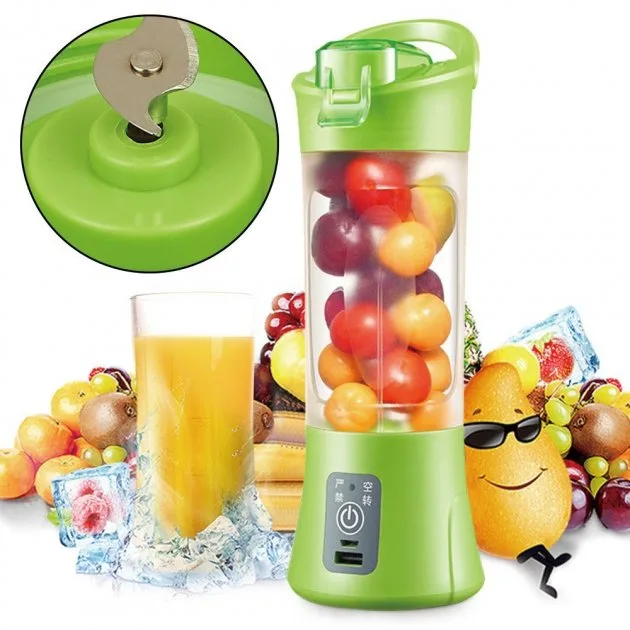 Фітнес-блендер Smart Juice Cup Fruits, портативний, з USB-зарядкою