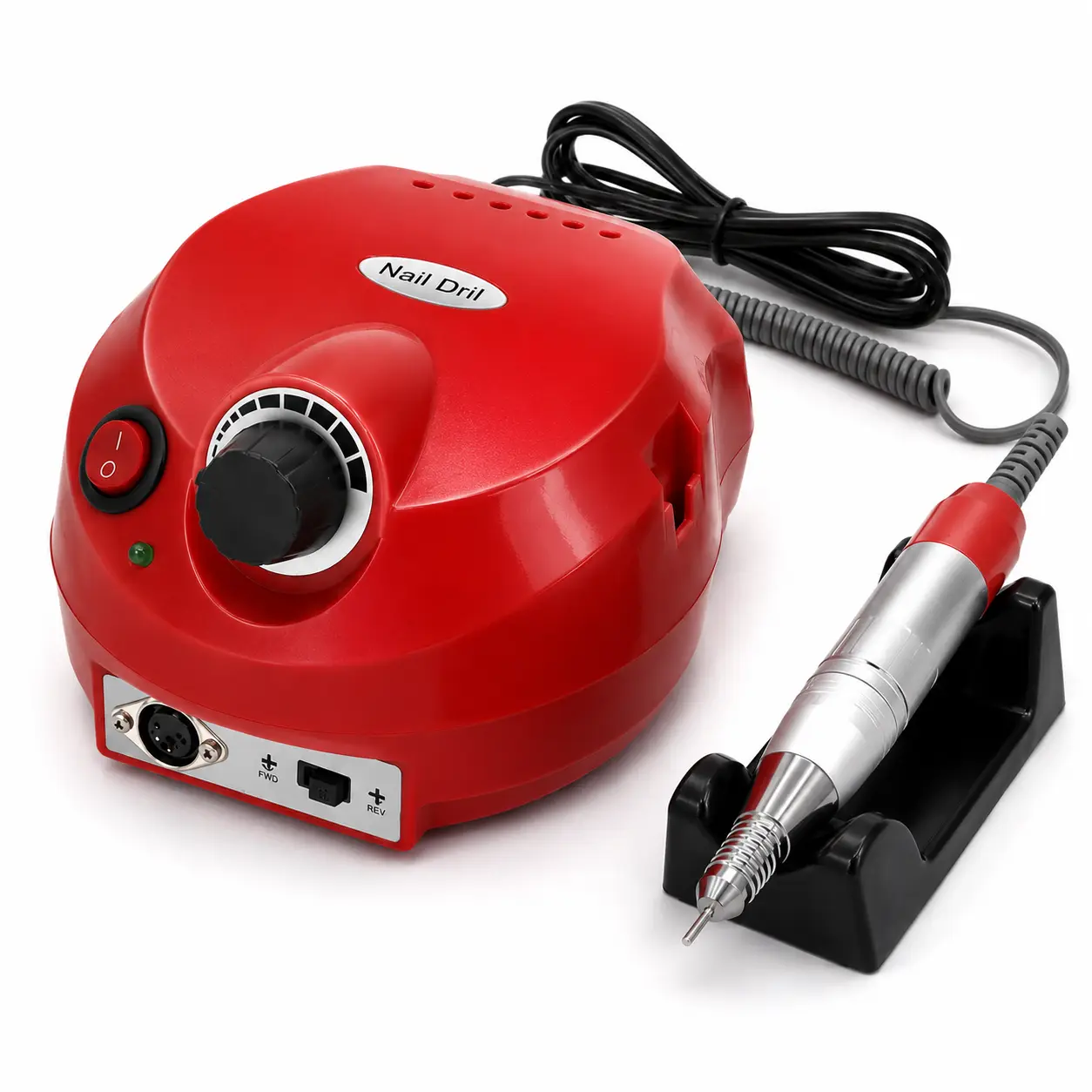 Фрезер для маникюра Nail Drill US-202, 35000 об/мин, красный