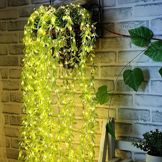 Гірлянда Роса LED Зелена Верба 2, тепле світло, SF-56