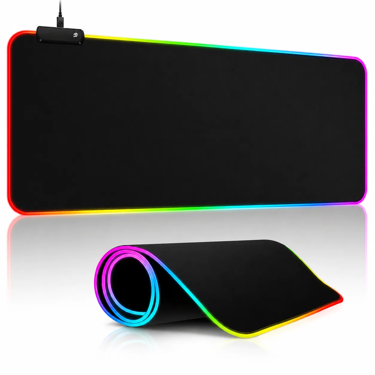 Килимок для мишки з підсвічуванням Fantech Firefly MPR800s RGB Black, 70x30 см