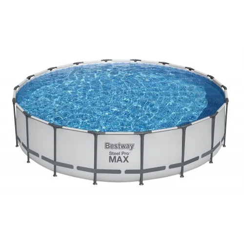 Басейн каркасний круглий BestWay Steel Pro Max 56462, 23062 л, з насосом, тентом-кришкою та сходами