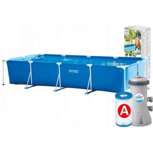 Басейн каркасний прямокутний Intex "Mini Frame Pool" 28274, 7127 л