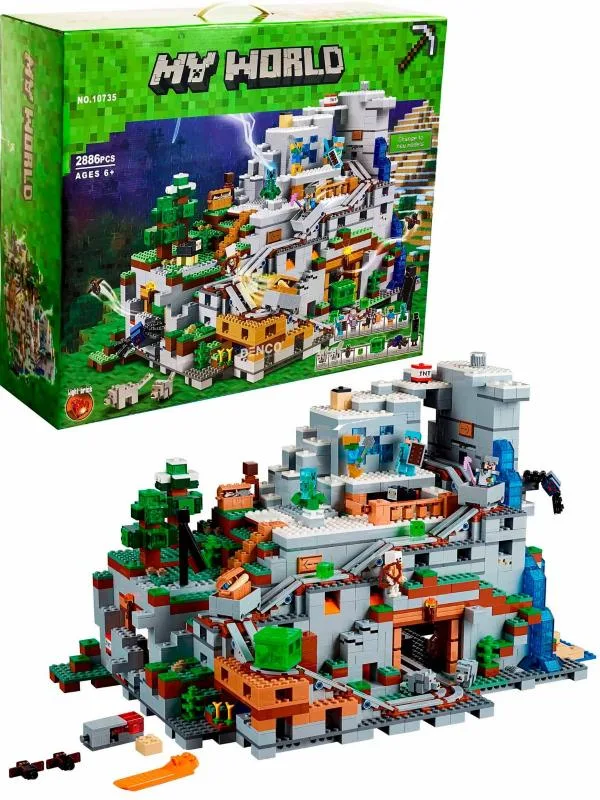 Конструктор Bela My World «Печера в горах» Minecraft, 2886 деталей