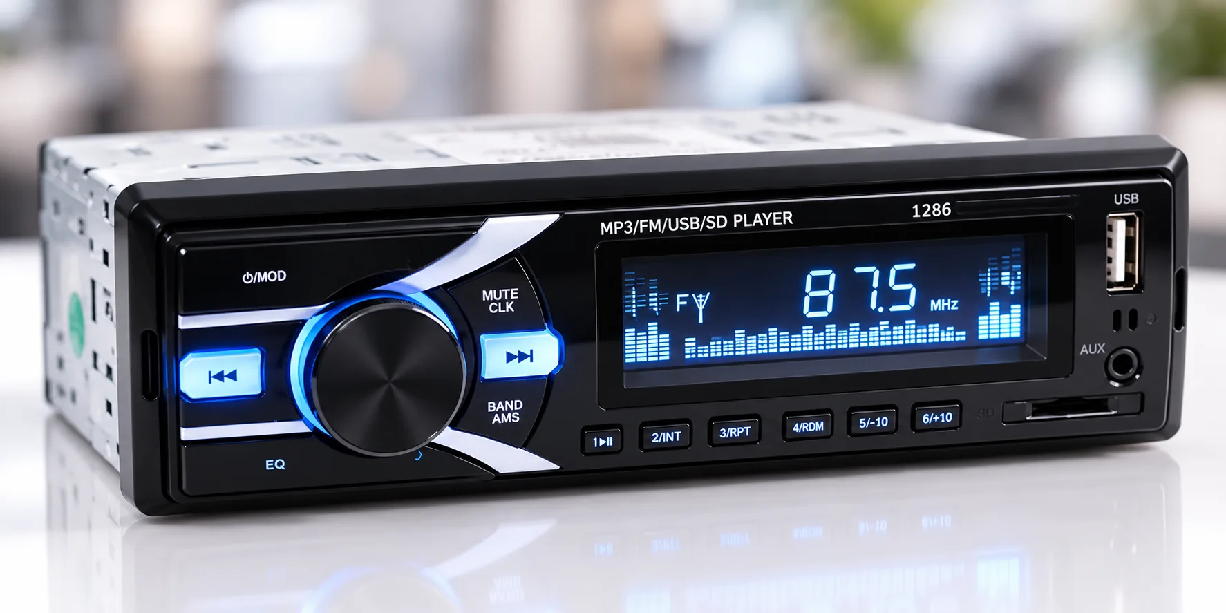 Магнітола MP3 1286 / Автомагнітола з USB, FM / Магнітола в авто+ пульт