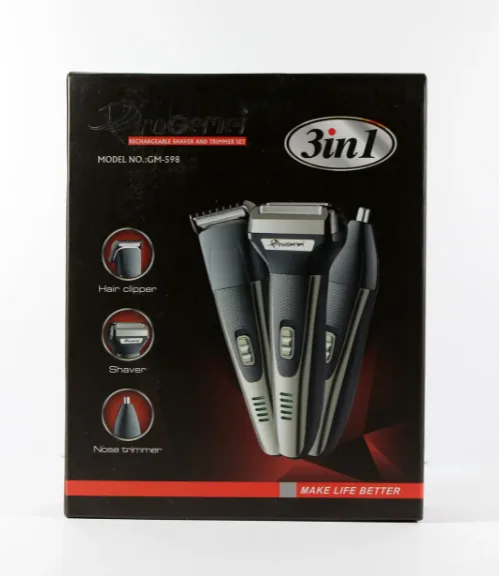 Hair Clipper Gemei GM-598, 3-in-1 (Trimmer, Shaver)