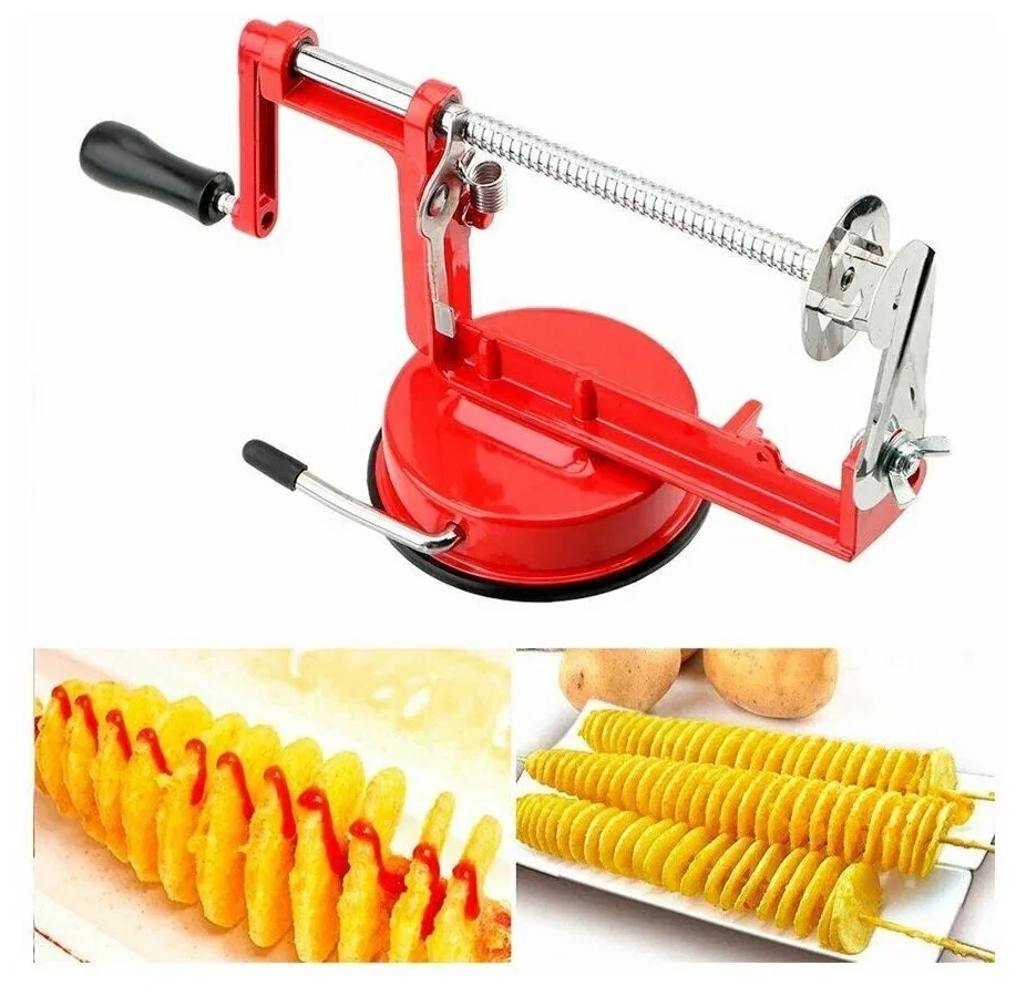 Машинка для нарізання картоплі спіраллю SPIRAL POTATO SLICER, для чіпсів