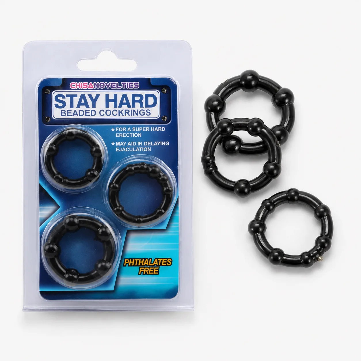 Набір ерекційних кілець Stay Hard, силіконові, 3 шт
