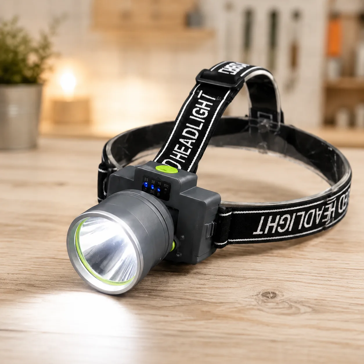 Ліхтарик налобний UKC M3 Pro, акумуляторний LED, зарядка USB Type-C