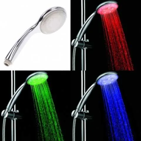 LED Shower Head, 3 colors