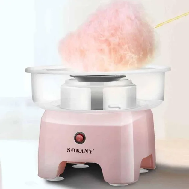 Апарат для цукрової вати Sokany SK-520, 500W, рожевий