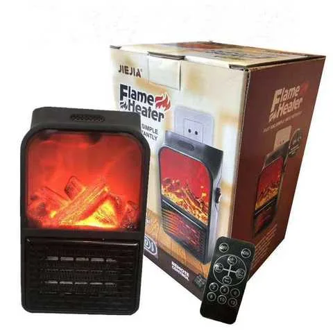 Обігрівач електричний Flame Heater 1000W, з пультом