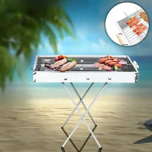 Переносний мангал BARBECUE TRAY 770T MD-008 809, 80x30x78 см