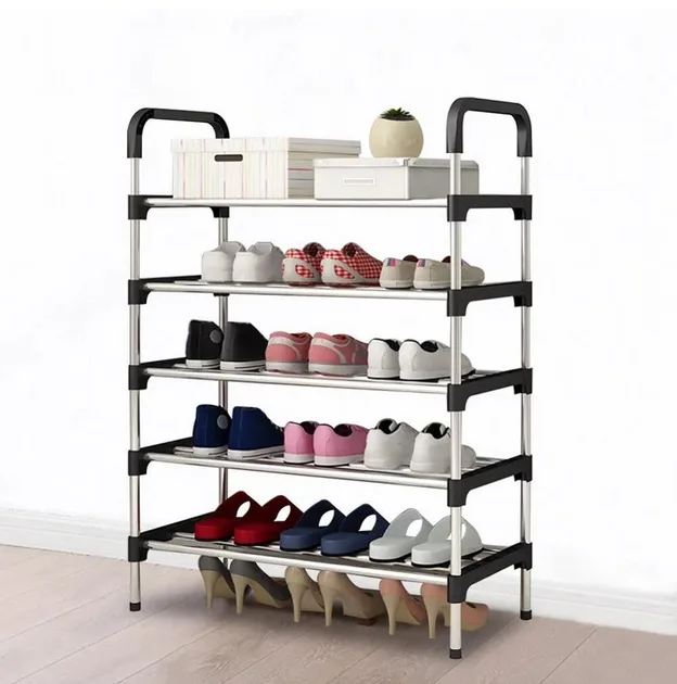 Полиця для взуття Shoe Rack, металева, 5 секцій