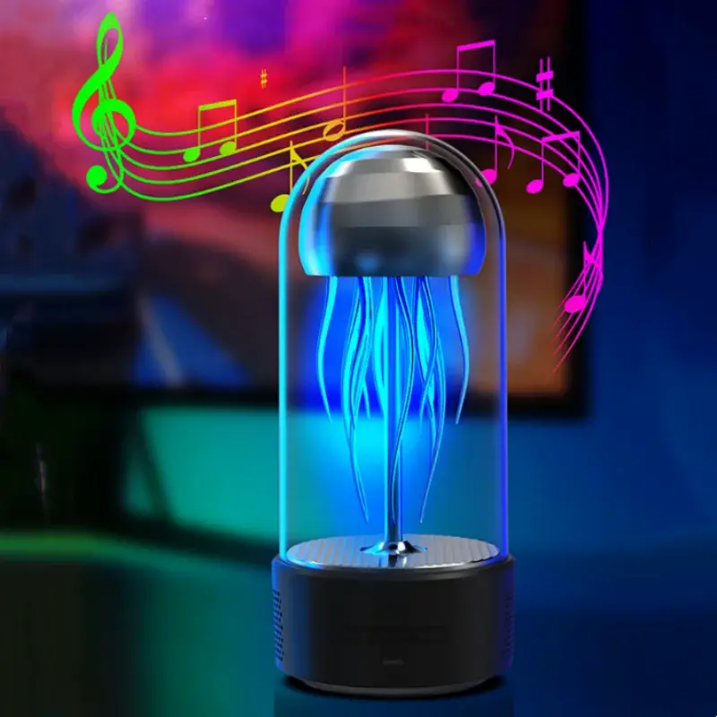 Portable Bluetooth speaker "Jellyfish" A-Plus with night light, 7 light modes, 360° sound