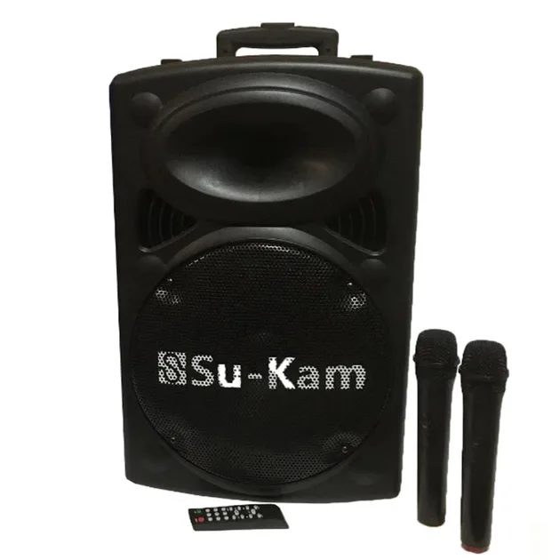 Портативна колонка Su-Kam BT 100D з бездротовим мікрофоном (12V/220V)