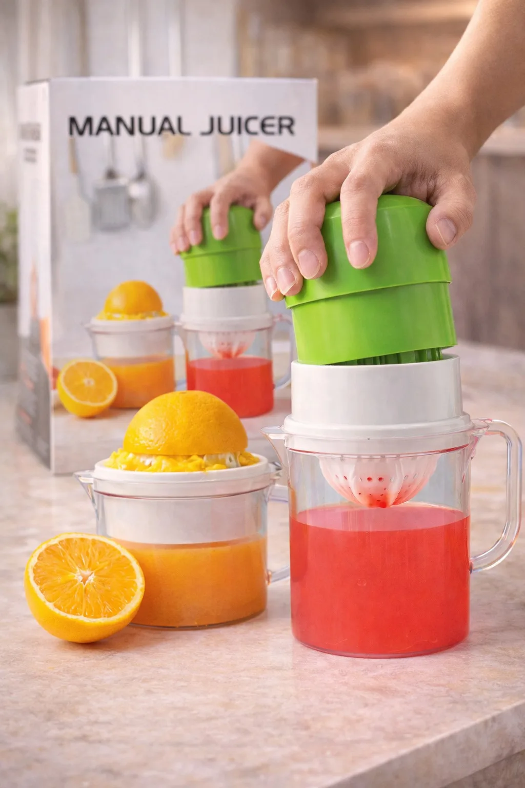 Портативний соковитискач для фруктів і цитрусових JUICER, чаша 400мл