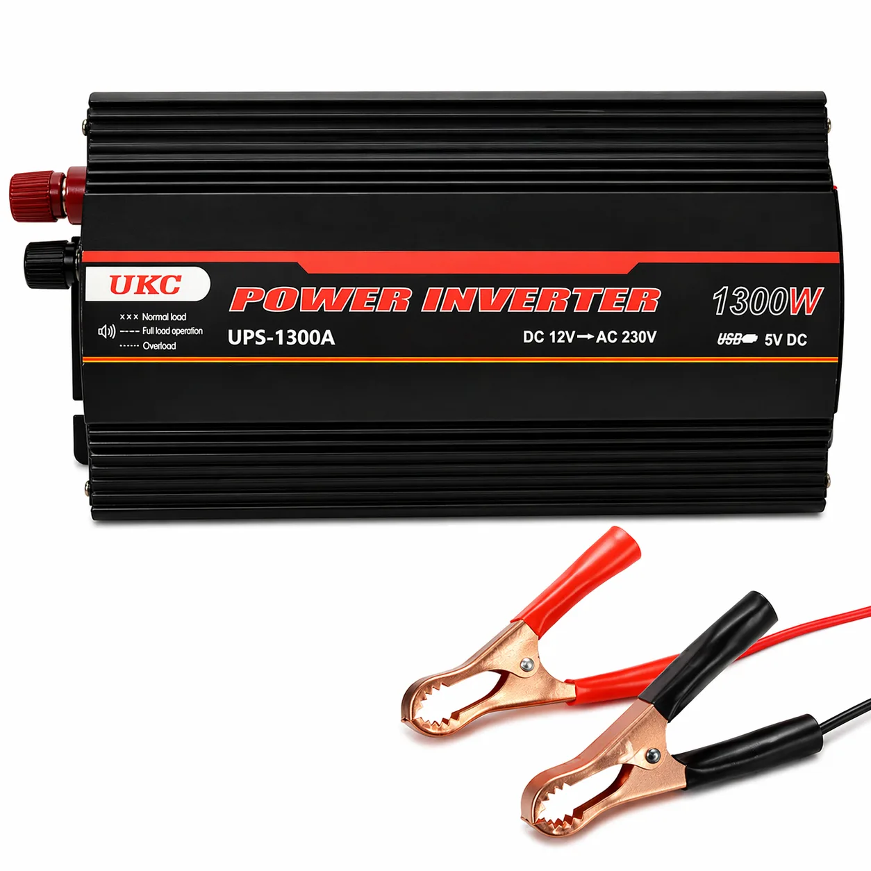 Car Power Inverter UKC AC/DC UPS 1300W with 15A charger