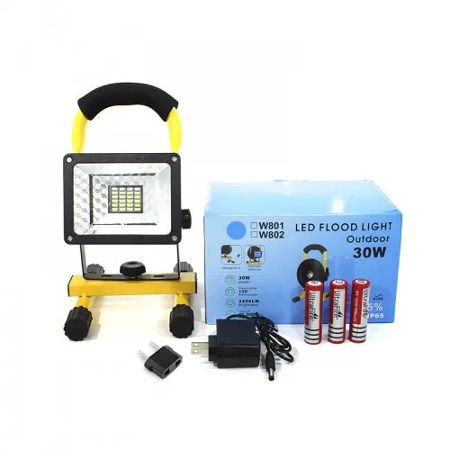 Прожектор-фонар світлодіодний акумуляторний Flood Light Outdoor LED W804 30W