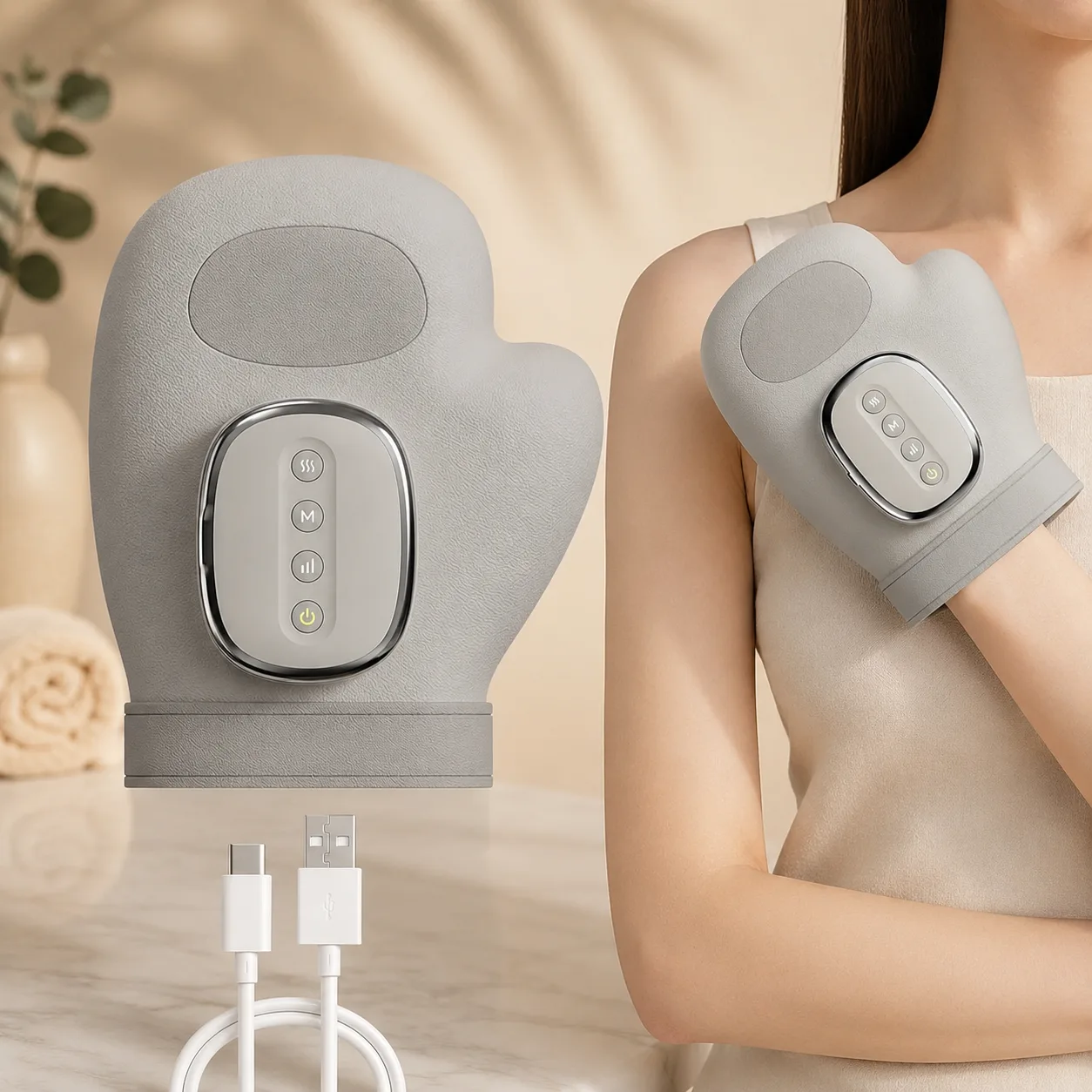 Масажер для рук WUX Smart Hand Massager, з підігрівом і компресією, 3 режими, 4 температури, 5 рівнів компресії