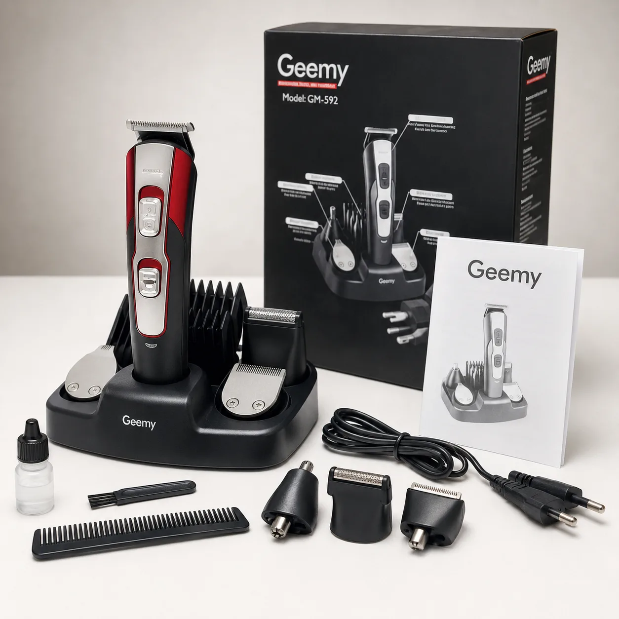 Професійна машинка для стрижки Gemei GM 592 10 в 1