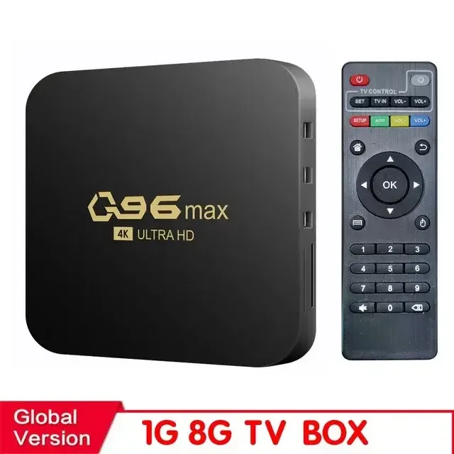 ТВ-приставка Q96 MAX HONGTOP, Wi-Fi, 4K, Android 10.0, Netflix, Google TV