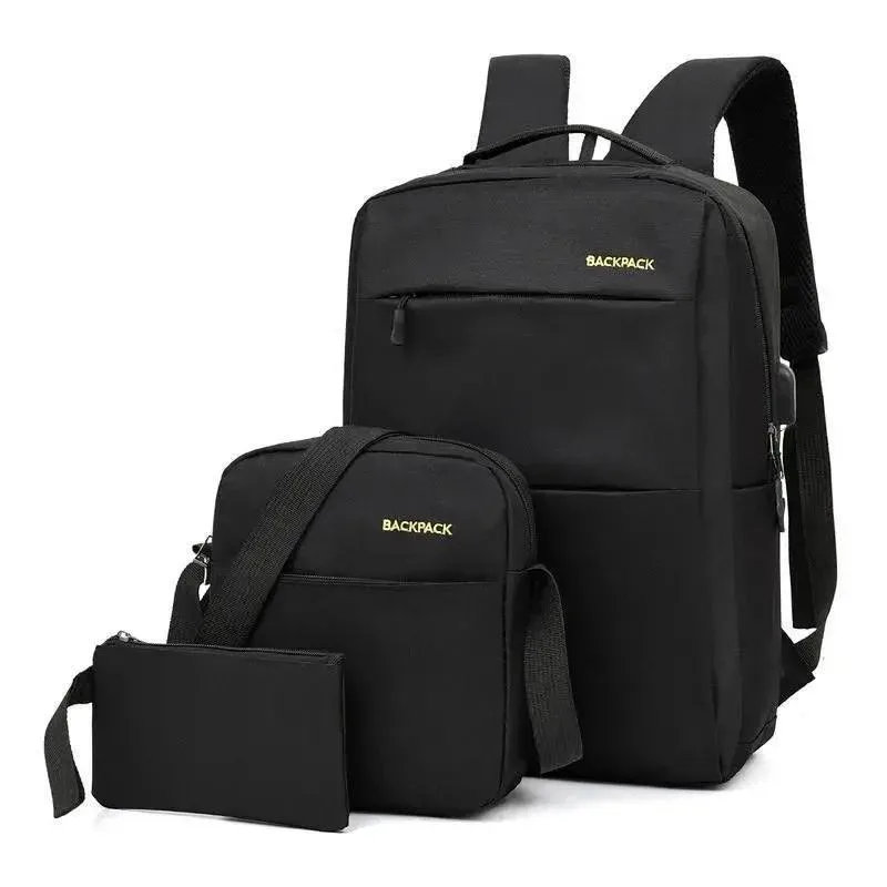 Універсальний набір рюкзак + сумка + гаманець BACK-PACK 3в1, чорний
