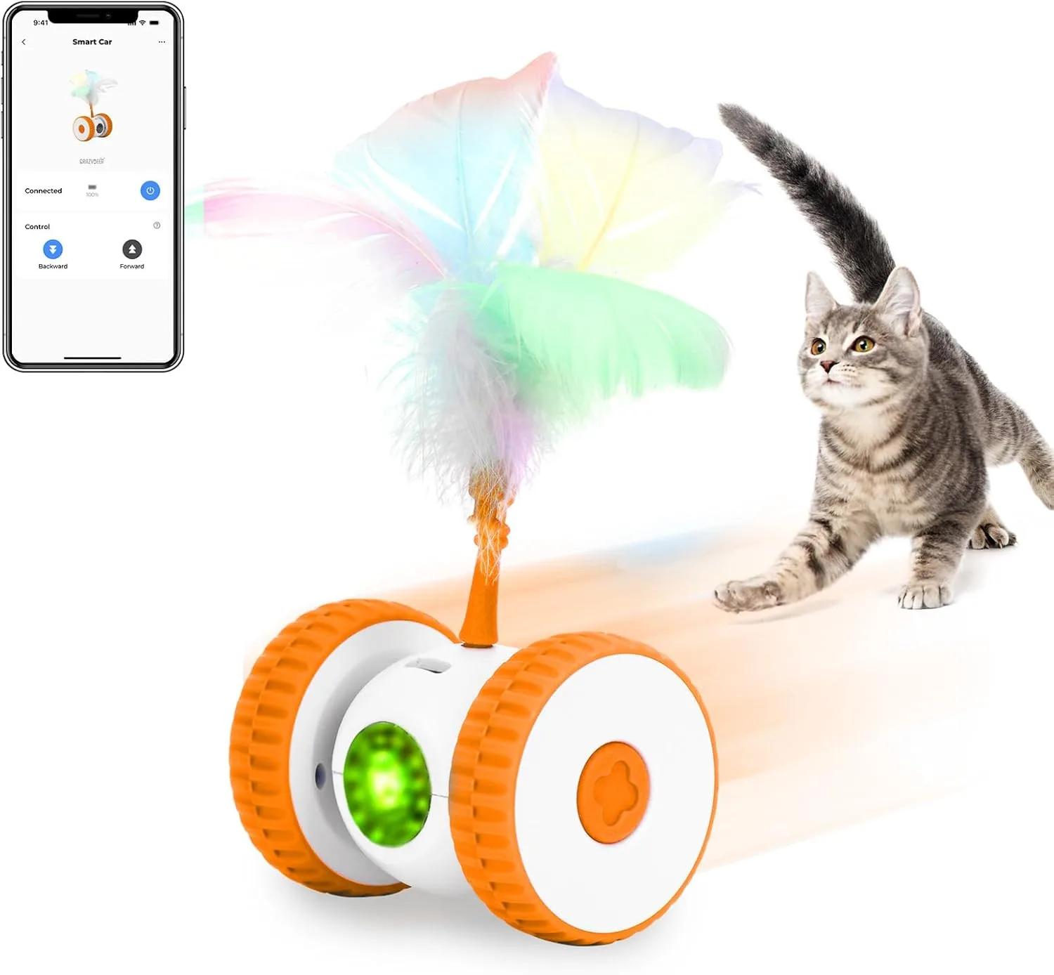 Іграшка-дражнилка для котів Cat Teaser AND XL-1233, USB, бадмінтон-мишка