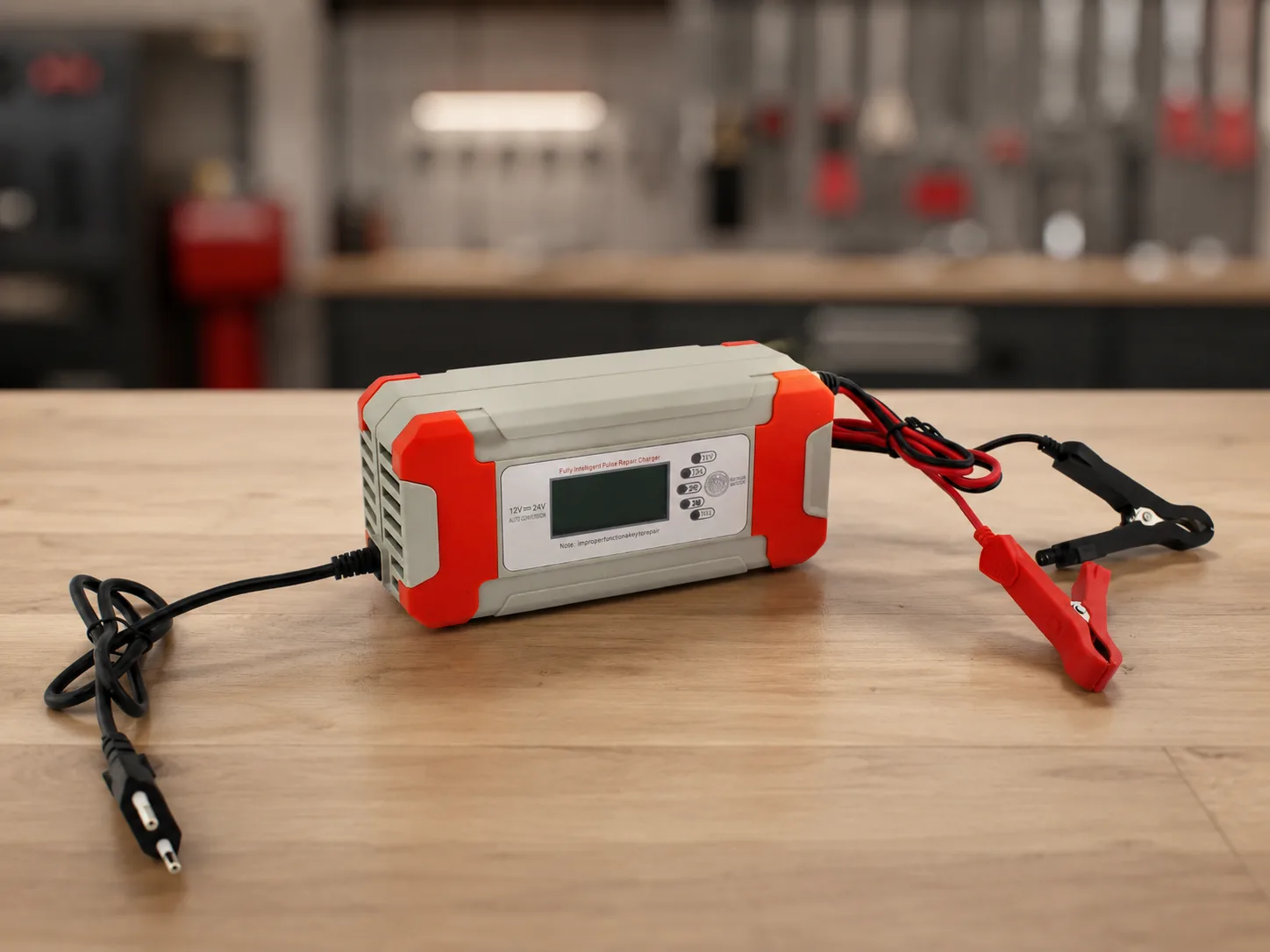 Car battery charger 8A 12V/24V