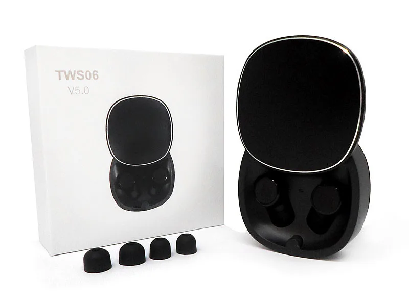Бездротові навушники Double TWS06 Bluetooth з кейсом, рожеві
