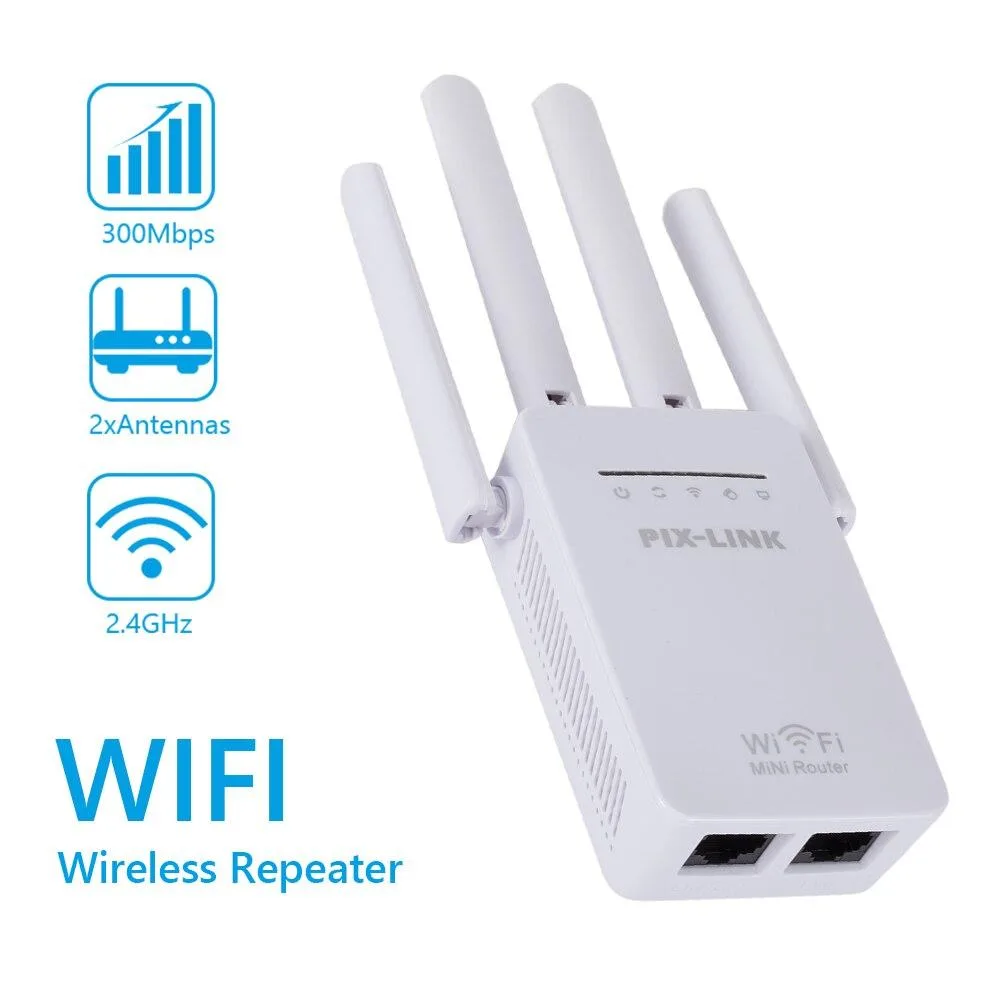 Wi-Fi роутер-повторювач WR09Q, 300 Мбіт/с, підсилювач сигналу IEEE802.11 b/g/n, 4 антени