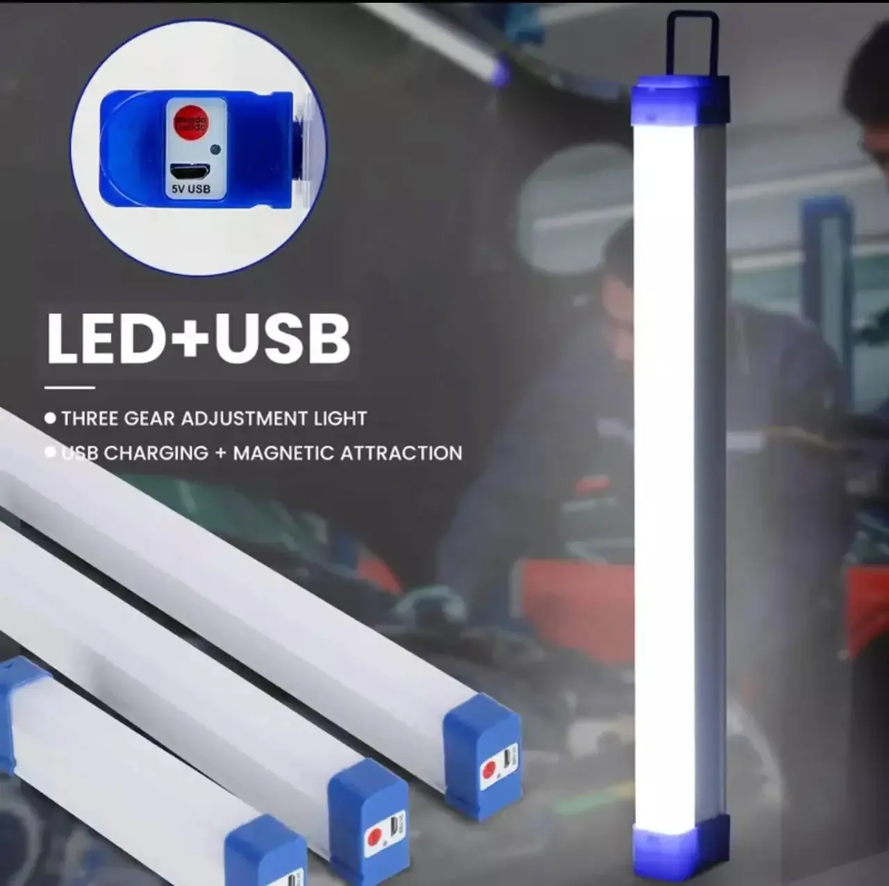 Лампа кемпінгова акумуляторна CBK BK-300, підвісна, USB